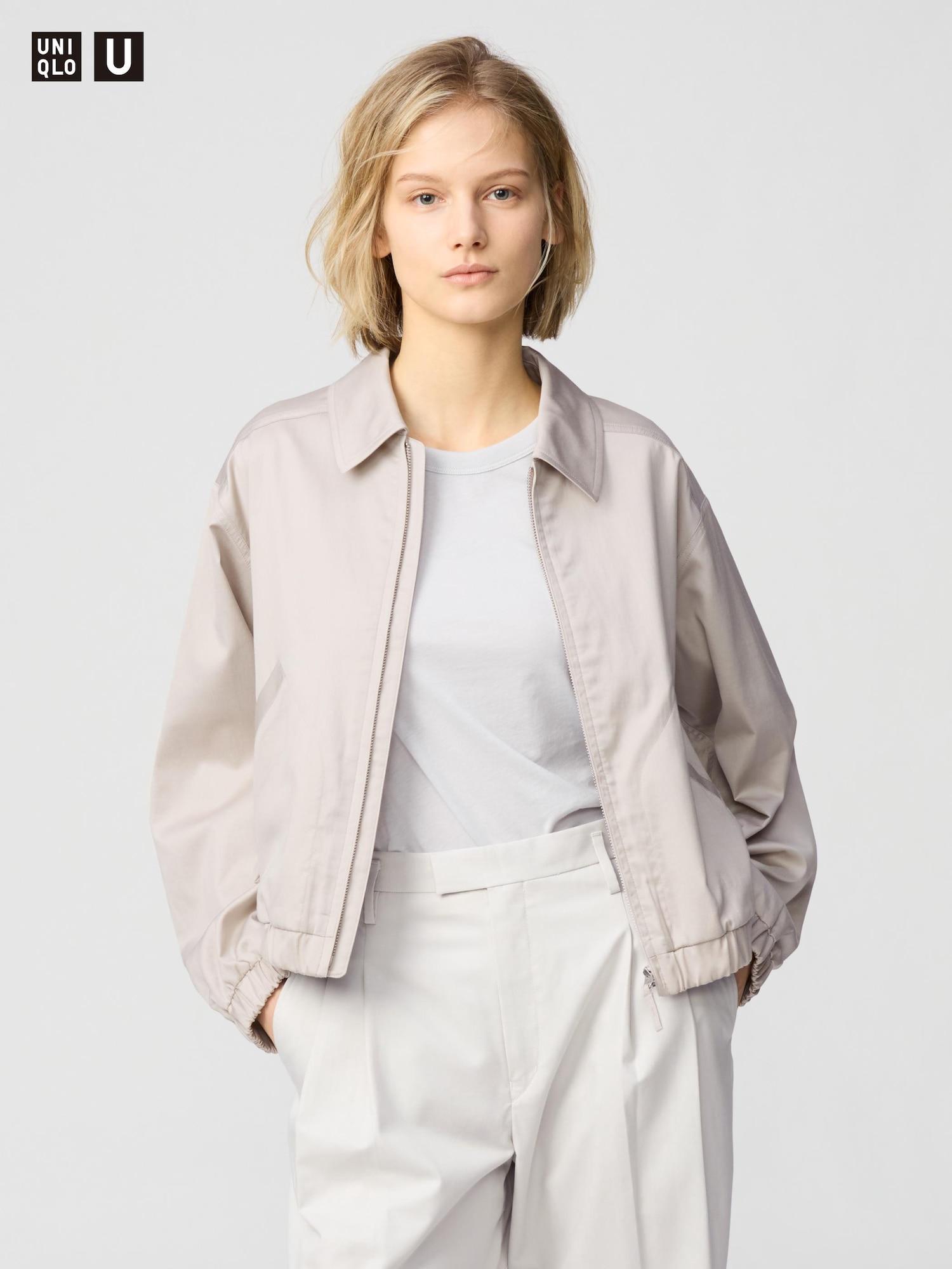 

Короткий блузон Uniqlo Zip Up 31 BEIGE/WOMEN 3XL