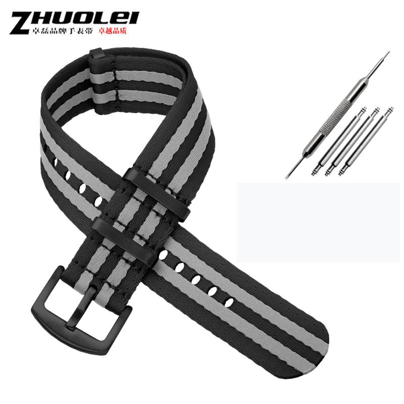 Hochwertiges Nylon-Uhrenarmband für Omega Seamaster Speedmaster Rox Mido Seiko Armband 20mm 22mm