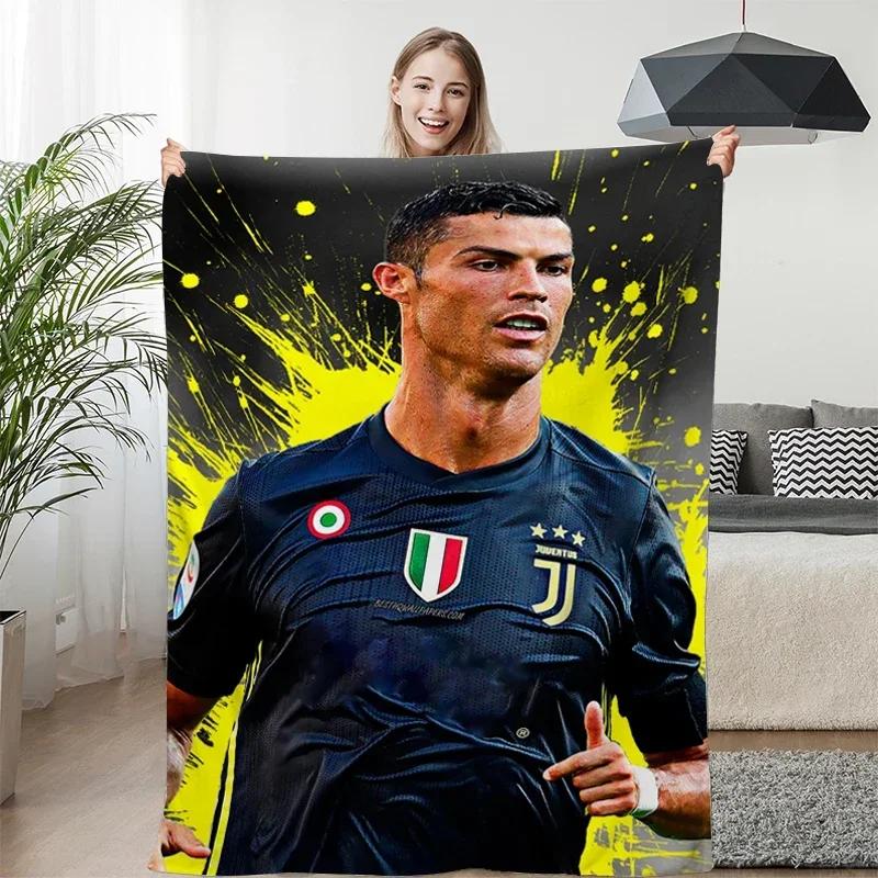 Fleece Blanket Sofa Winter Warm C-Cristiano Ronaldo Knee Bed Camping Flannel Fluffy Soft Blankets King Size Microfiber Bedding