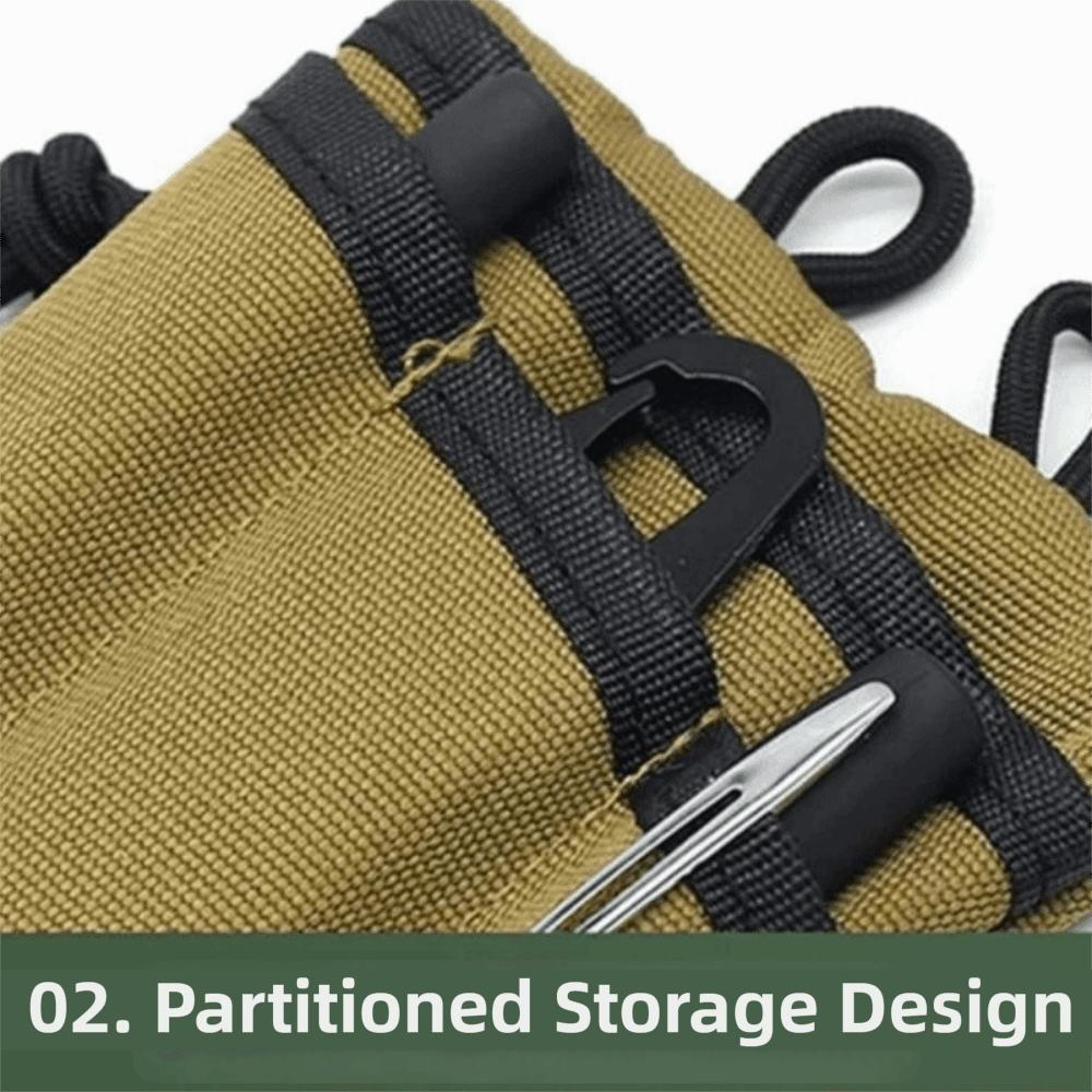 Durable Card Key Pouch Compact Belt Waist Pack Portable Tool Organizers Bag  Mountaineering