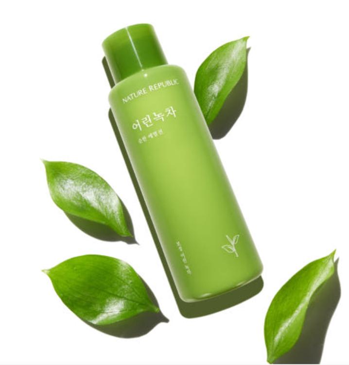 Nature Republic Mild Green Tea Emulsion – 155ml | Lightweight Moisture for Sensitive Skin
