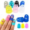 5PCS/Pack Random Color Silicone Thimbles M/L/XL Size Available Multifunctional  Finger Picks Protector Sewing Tool Accessory ZYF