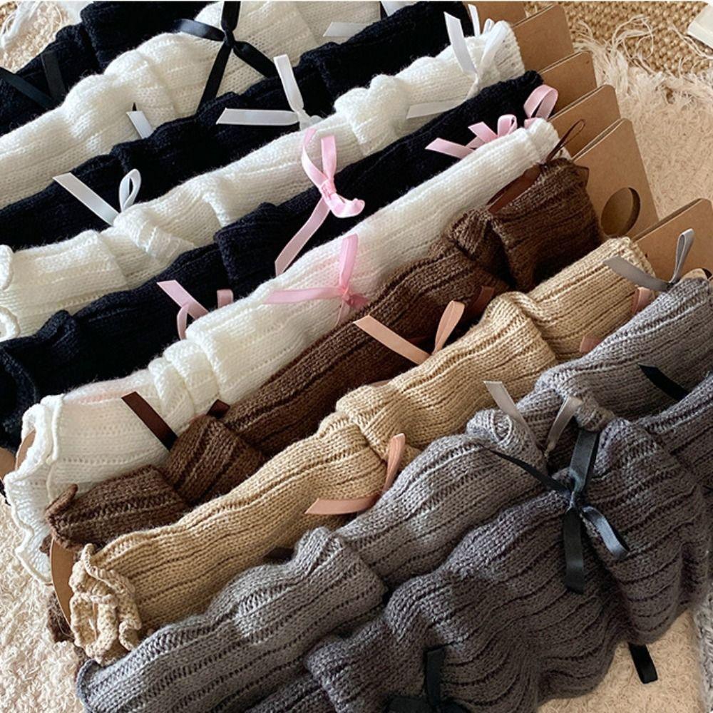 High Elastic Kids Leg Warmers Knitted Children's Foot Warmer Long Stockings  Autumn Winter Season