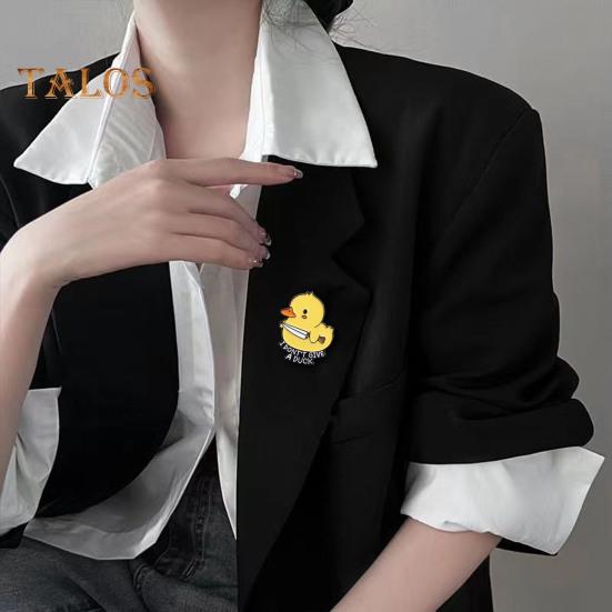 Cartoon Duckling Badge Animal Jewelry Alloy Brooch Hat Scarf Bag Lapel Decoration Pin Birthday Graduation Christmas Gift