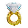 Diamond Ring Balloon Valentine's Day Proposal Balloon Wedding Room Decoration Diamond Ring Aluminum Film  Balloon