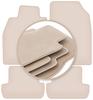 PREMIUM beige Fußmatten für: Renault Megane III Schrägheck, Coupé, Grand Tourer, Kombi 2008-2015