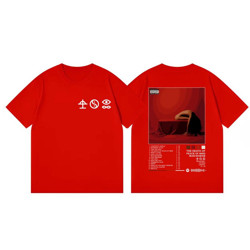 Limited Bad Ounisexs Band Album Merch Tshirt Unisex Women Clothing Harajuku Rock Style Tshirts Summer Fashion Casual Cotton T Shirt