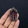 Tree Of Life Ruby Pendant Gemstone Jewelry, 999 Copper Wire Wrapped Handmade Pendant, Latest Design Jewelry