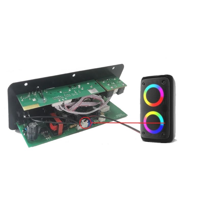 100W Subwoofer Amplifier Board Bluetooth-compatible Karaoke Amplifier Home Car Amplifier Board Microphone Preamplifier