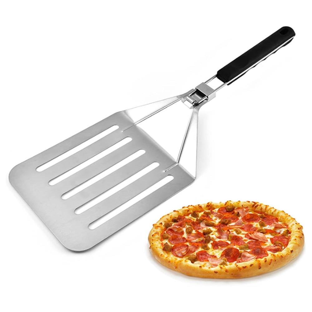 

Foldable 430 Stainless Steel Pizza Cake Spatula Pizza Peel Slotted Spatula,Size M (BPA-Free,No FDA Certificate) Type A