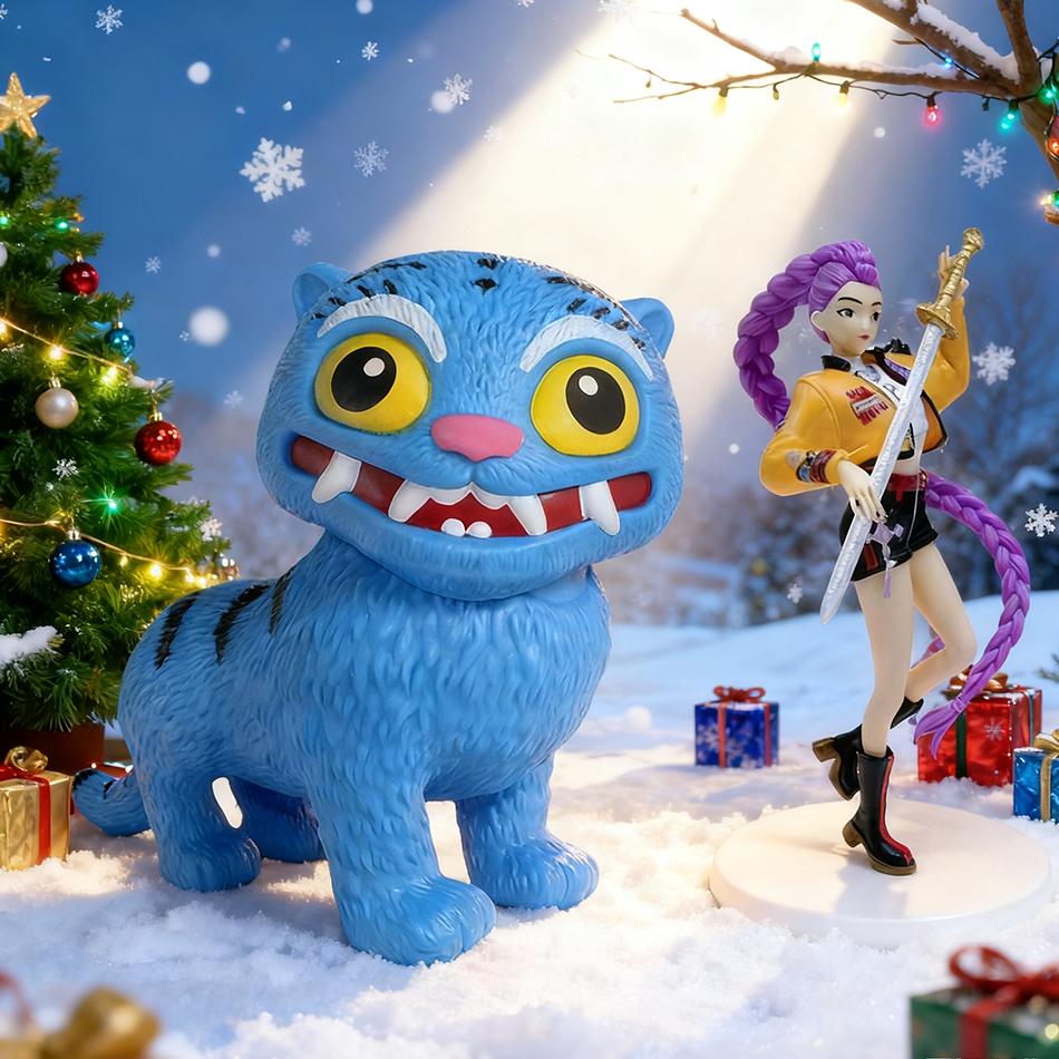 Best- Kpop Anime Girl Group Action Figures 3pcs Standing Style Cute Desk Decor Game Collectibles Perfect Gift for Fans