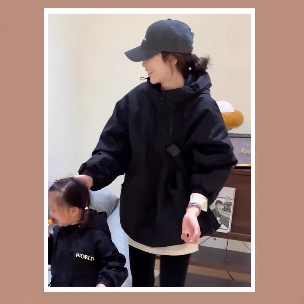 Double Zip Design Coat Women's Casual Jacket