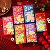 6Pcs Cute Zodiac Horse Pattern Red Envelopes 2026 Horse Year Chinese Style Red Packet Luck Money Bag  Year Supplies