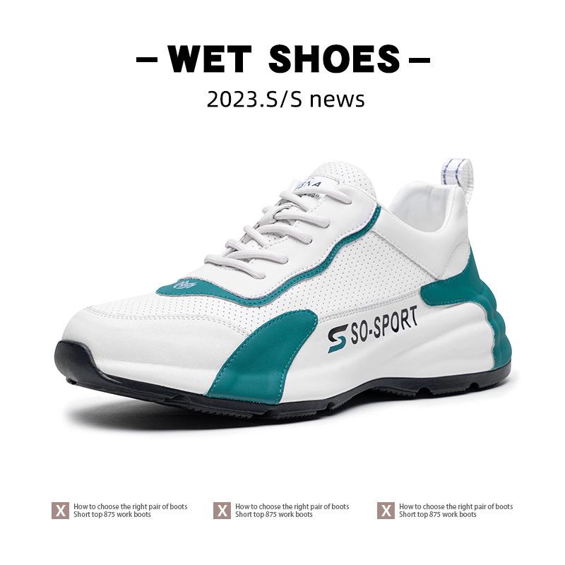 Extra large size men's shoes high-end all-inclusive sneakers spring and autumn new mesh casual shoes thick sole heightening dad shoes