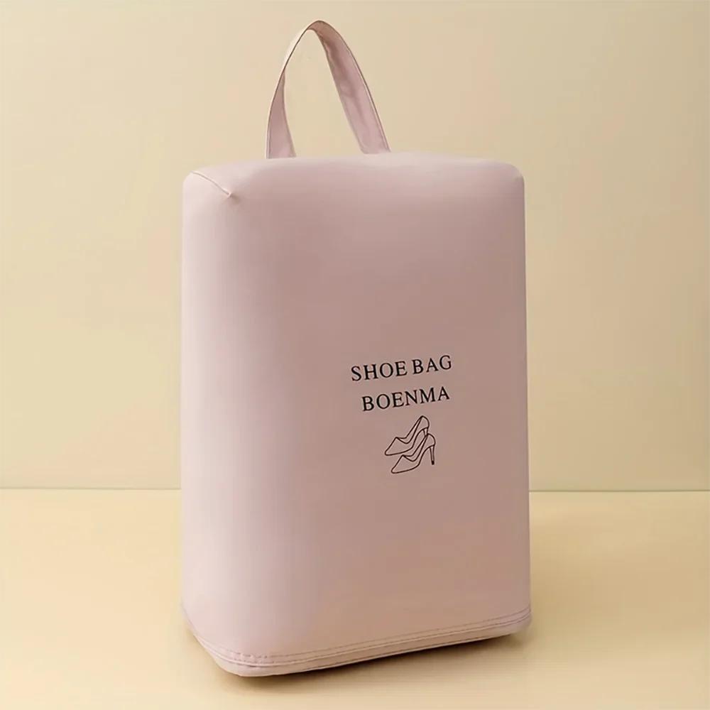 

1 шт.-Дорожная сумка для обуви Водонепроницаемая сумка для хранения обуви Легкая и вместительная дорожная и фитнес-сумка для обуви розовый