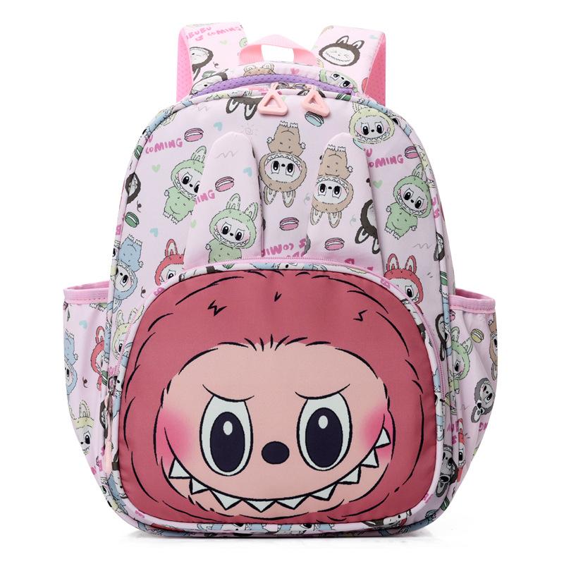 New Flow Cartoon Flower Backpack Kindergarten Schoolbag Large Capacity Load Reduction Cute Boys and Girls Student Backpack