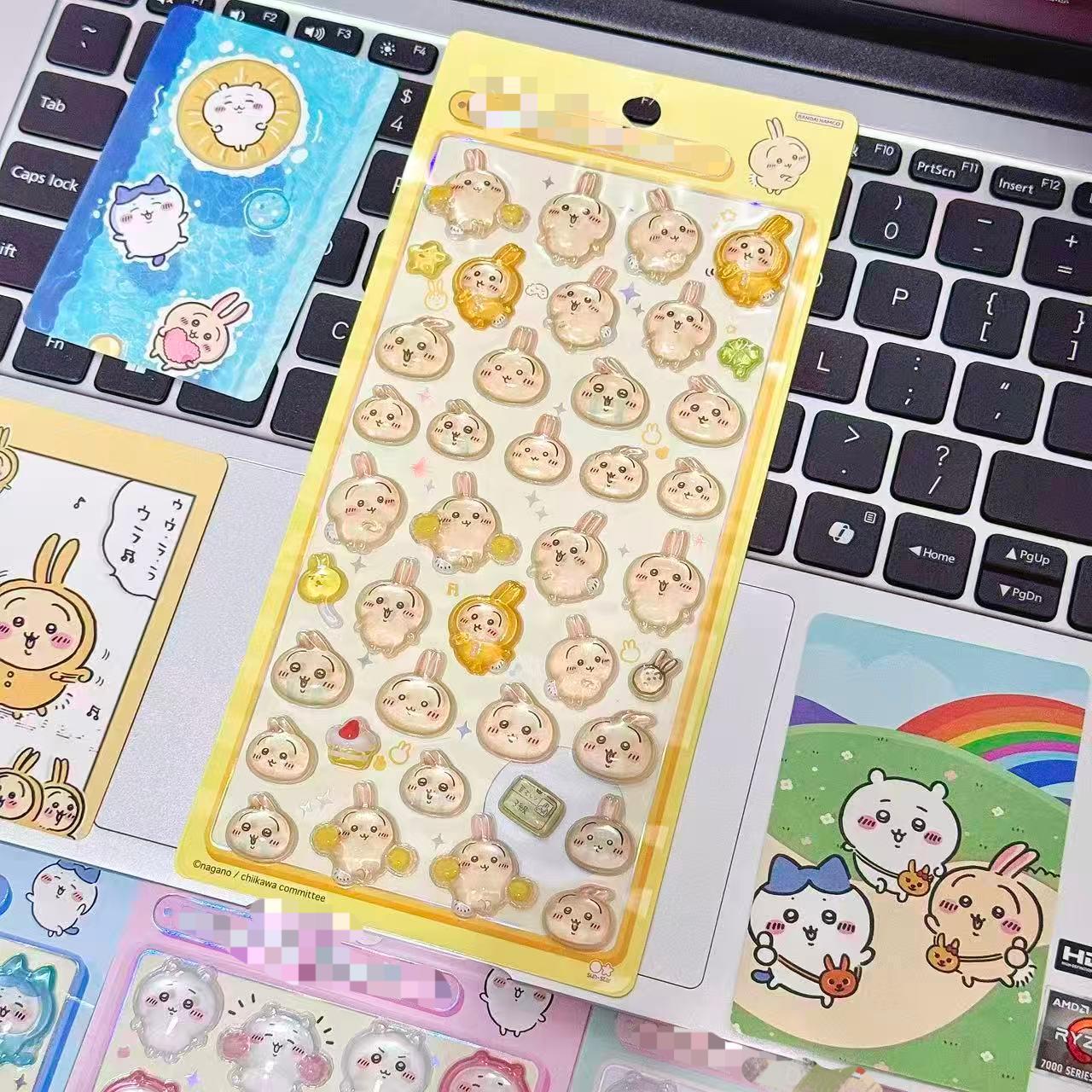 Japanese Kawaii Usagi 3D Jelly Sticker for Phone or Tablet