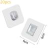 10/20pcs Wall Adhesive Hooks Transparent Wire Shelf Rack Hook Waterproof Adhesive Stickers Holder Hanging Hooks Organizer