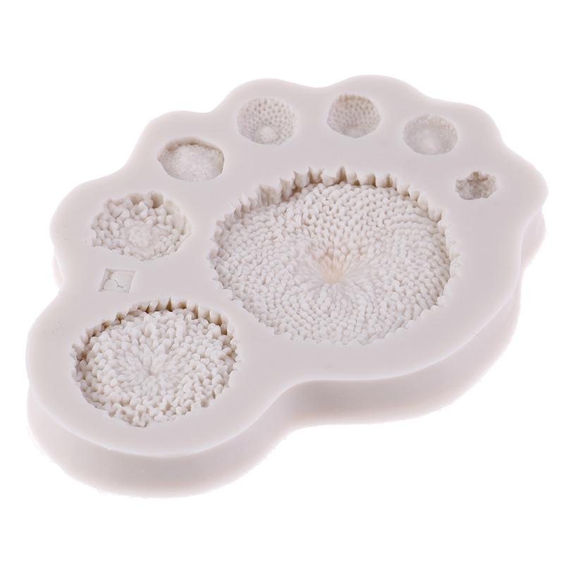 

Яркая ромашка подсолнух тычинка силиконовая форма помадка форма инструмент для украшения торта светло-серый