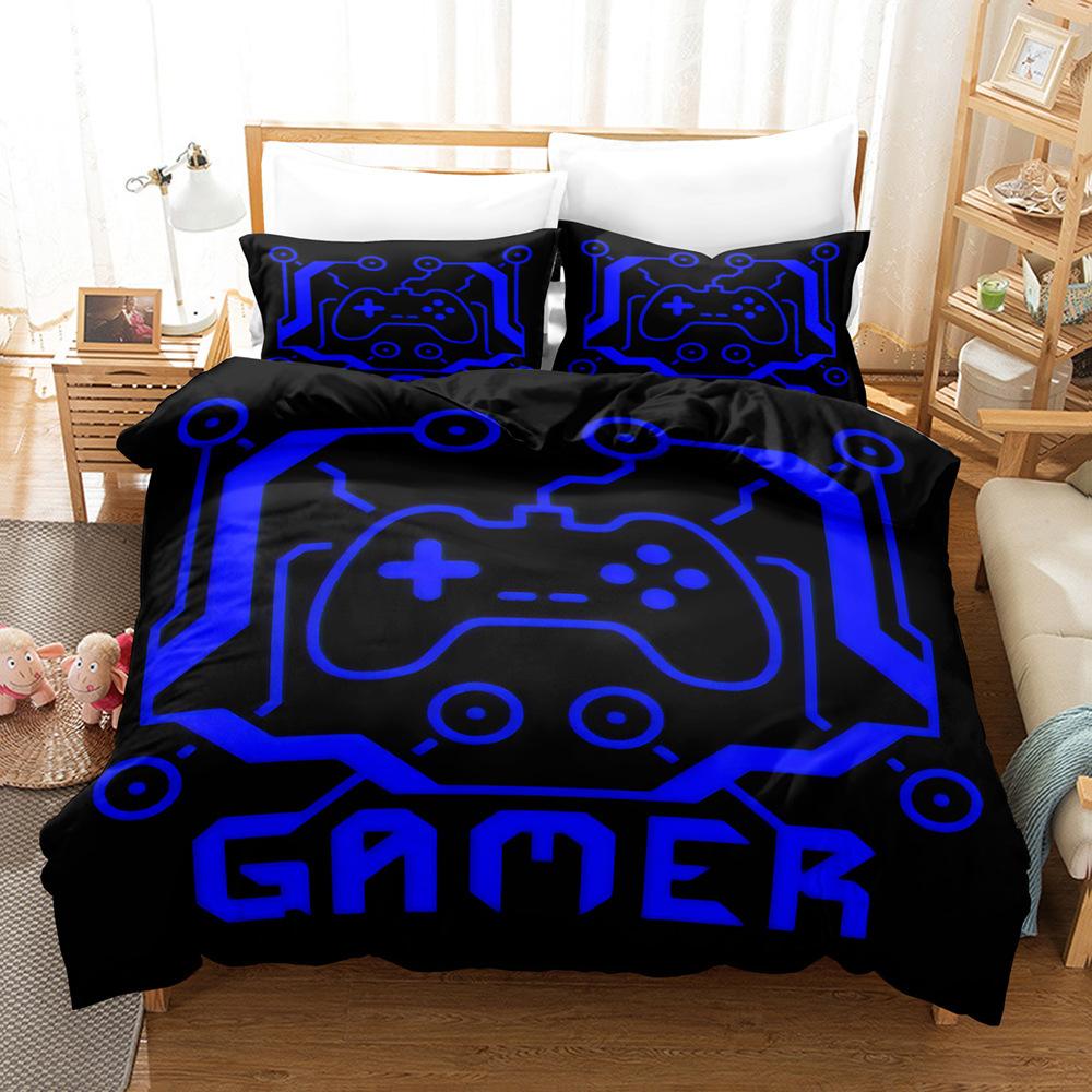 Three-Piece Digital Printing Kit Bedding, Gamepad Home Textile Four-Piece Quilt Cover