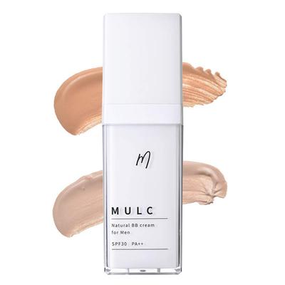 MULC BB Cream Light Beige - Sweat-resistant, Men's Makeup, Serum, Cream, Foundation, Makeup Base, Sunscreen, SPF30 PA++, 30g