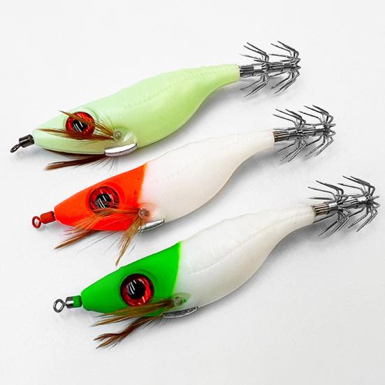 10CM/8,5G svítící ve tmě návnada na krevety s olihňovým háčkem Realistická bionická umělá návnada Mořská sladkovodní okoun Walleye Příslušenství k rybolovu pstruhů