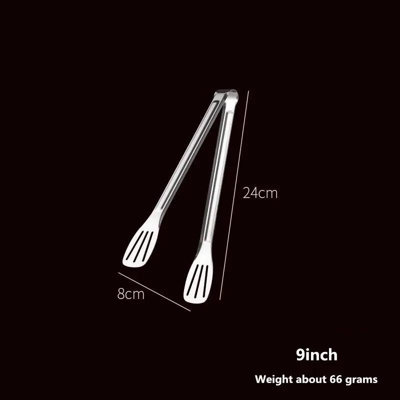 Stainless Steel Food Tongs BBQ Non Slip Barbecue Steak Clip Frying Fish Grill Bread Clips Cooking Tongs Kitchen Gadgets