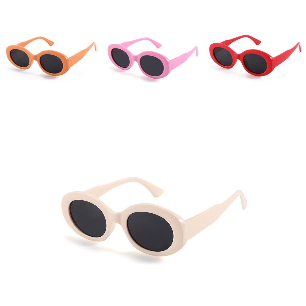Stylish Polarized Childrens Sunglasses Oval Frame Summer Outdoor Uv Protection