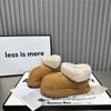 2024 Casual Fluffy Slippers Women's Home Flat Plush Designer Winter New Shoes Warm Thick Sole Ankle Boots