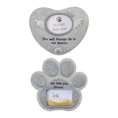 Pietre memoriale de câine pentru câine sau pisică Cadou pentru pierderea câinelui Plăci de memorie pentru piatră funerară mică pentru decorarea curții în aer liber a gazonului