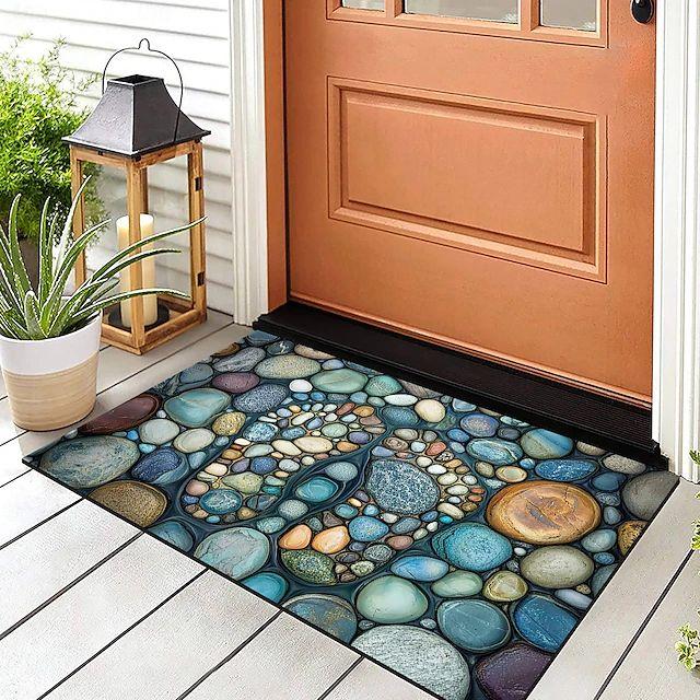 

Love Goose Soft Stone Printed Carpet Modern Art Printed Door Mat Living Room Bedroom Entrance Decoration Floor Mat 40cm x 60cm