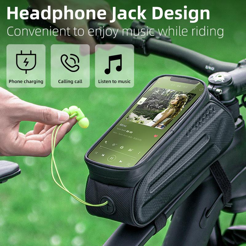 Fahrradsatteltasche, Fahrrad-Aufbewahrungstasche, Rahmen-Vorderrohr-Aufbewahrungstasche, wasserdichte Tasche, Mountainbike-Aufbewahrungsbox, Fahrradzubehör