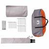 Teepee Tent for 5 Persons Gray and Orange 415 x 415 x 247 cm