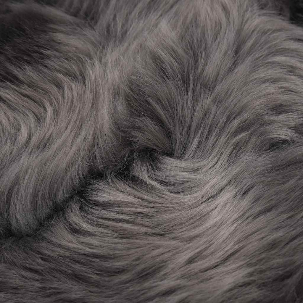 Seat Cushions 2 Pcs. Light Gray 40x40 cm Real Sheepskin