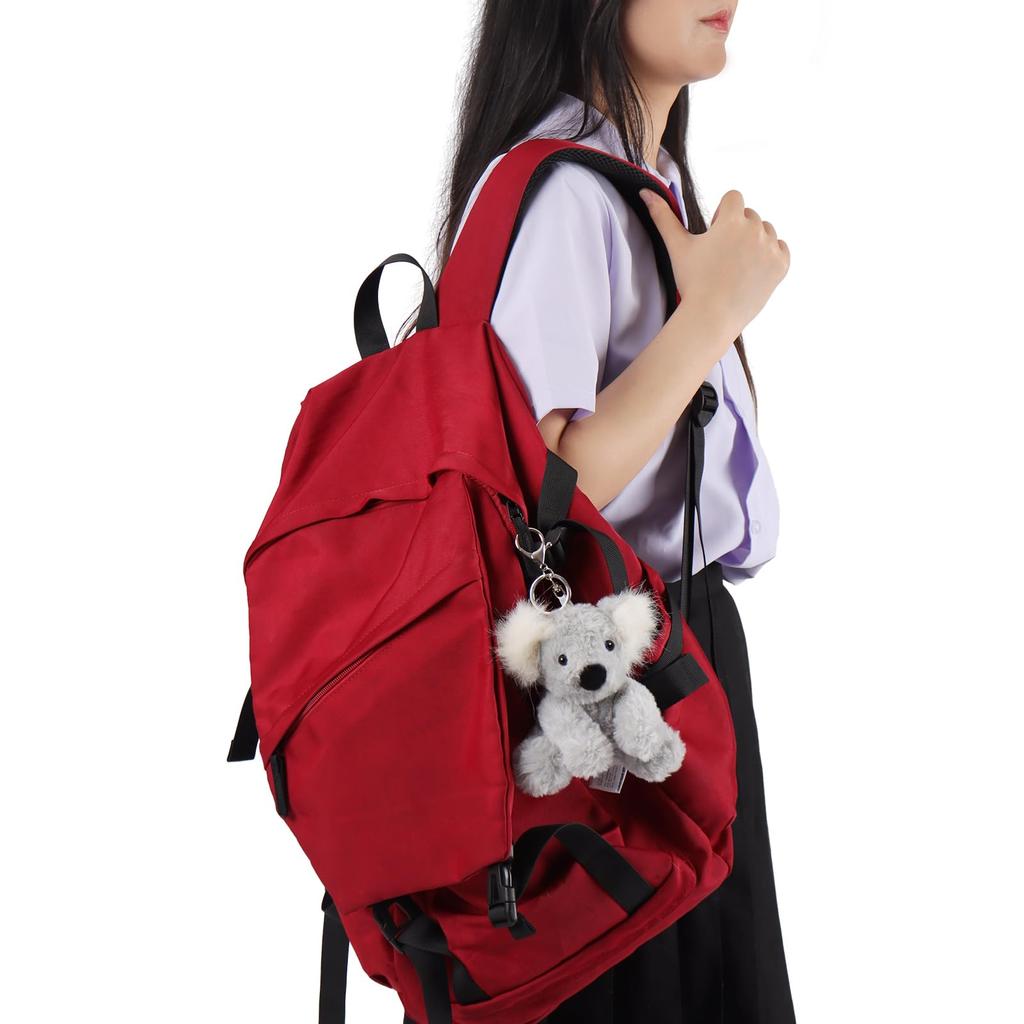 Apricot Lamb Clever Koala Cute Soft Keychain Plush Toy, Perfect for Boys and Girls, Fits Kids Backpacks and Purses, 10cm