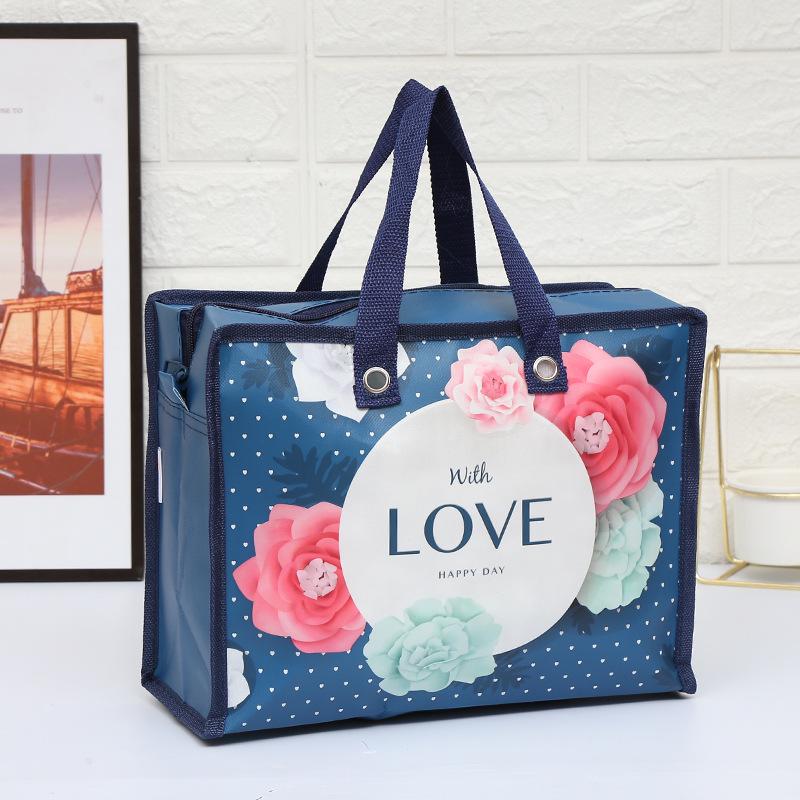 Kleurrijke Cartoon Opvouwbare Non-woven Tote Bag - Modieuze, Draagbare Cadeau/Boodschappentas