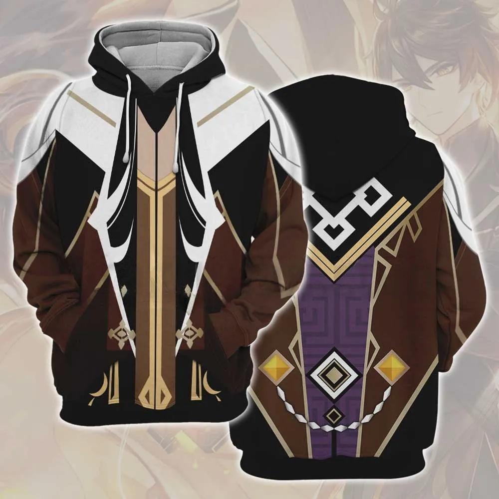 

Худи для косплея Genshin Impact с 3D-принтом, мужские и женские, повседневные, модные, оверсайз, толстовки, худи, мужские пуловеры, спортивный костюм 6XL