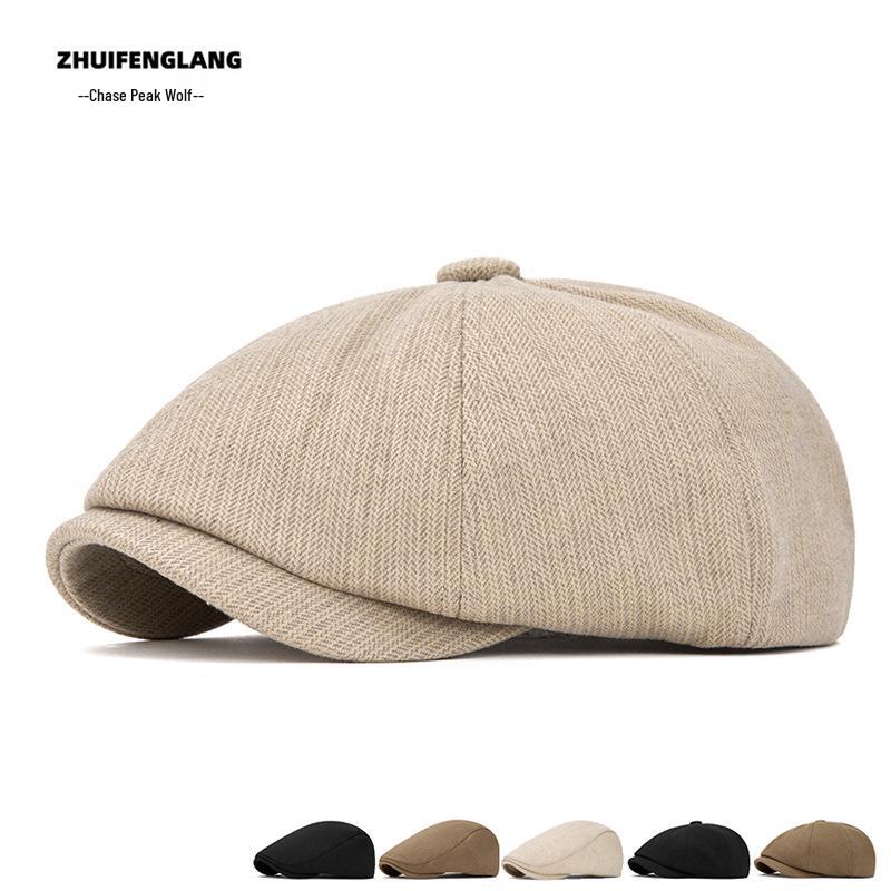 Warme Schnabelmütze für Damen & Herren, einfarbige Schiebermütze, Flache Kappe, Herbst/Winter, Passend für große Köpfe.