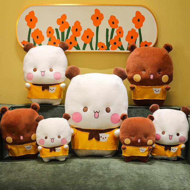 New one or two cloth plush toys cute expression bag doll panda doll throw pillow two-dimensional animation