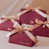 Elegant Triangle Wedding Candy Gift Box - Luxury Handbag for Engagement Party Favors