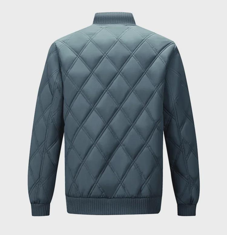 Men's Casual Warm Windproof Baseball Collar Jacket (Large Size)