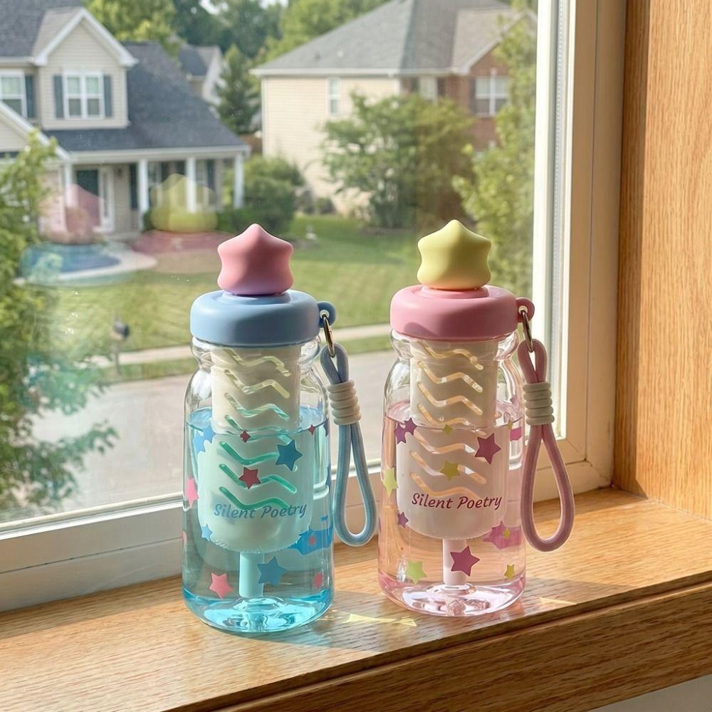 BPA Free Portable Straw Cup Large Capacity Drinking Bottle With Tea Infuser School