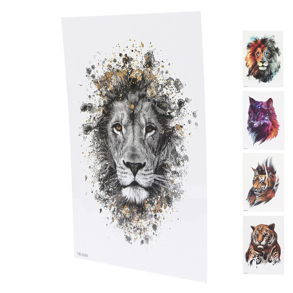 Animal Pattern Temporary Tattoo Sticker Men Waterproof Tattoo Sticker Accessory