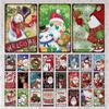 Santa Claus Snow View Metal Sign Vintage Tin Sign Metal Vintage Bar Vintage Wall Decoration Bar Club Metal Poster
