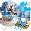 Decorazioni per Festa di Compleanno a Tema Zootopia, Striscioni di Compleanno per Bambini, Piatti di Carta, Bicchieri di Carta, Tovaglioli, Tovaglie, Ciabatte Elettriche, Articoli per Feste