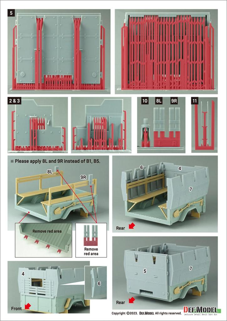 Def Model 1/35 Scale Modern Korean K311A1 Armored Truck (K319) Conversion Set (for Academy Use) Plastic Model Kit Parts DK35013