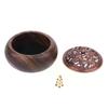 10*6cm Solid Wood Pan Incense Burner Indoor Aromatherapy Burner With Sandalwood Incense Tea Ceremony