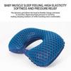 Inflatable U-Shaped Travel Pillow Lightweight Foldable Neck Support Pillow Soft Elastic TPU Silicone Cervical Pillow Car