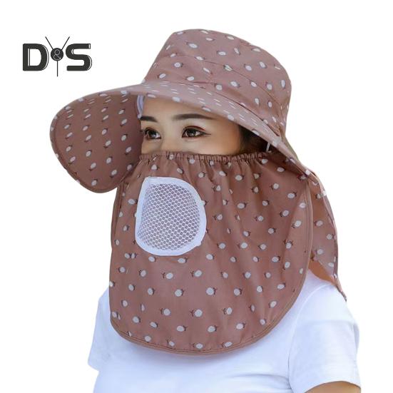 

Женская солнцезащитная шляпа, однотонная, с большими полями, для защиты лица, дышащая, блокирующая УФ-излучение, чайная шляпа