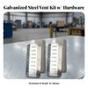 4 Pieces Shipping Container Vent with Metal Mesh Galvanized Hardware Ventilation